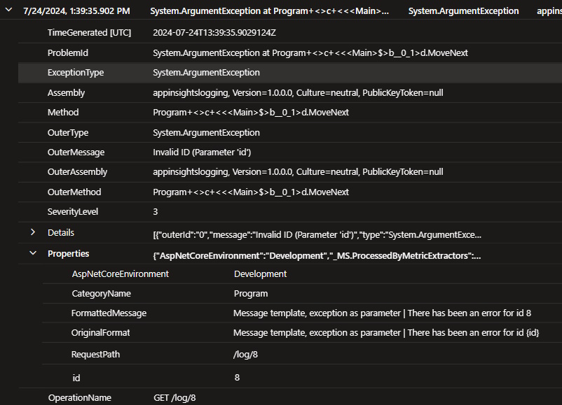 Exception and Message Template